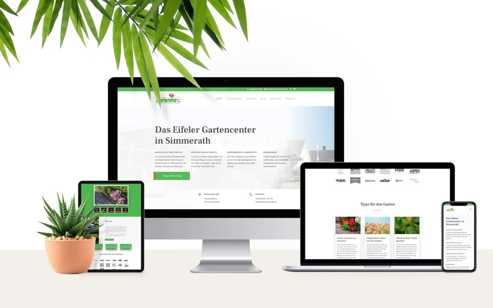Botanika-Website — Nischen-SEO-Referenz von eoglou