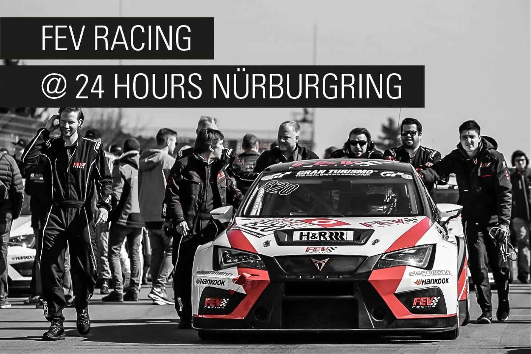 Event-Banner »FEV Racing @ 24 Hours Nürburgring« — Variante 2 — FEV Racing Case von eoglou | media design aus Aachen