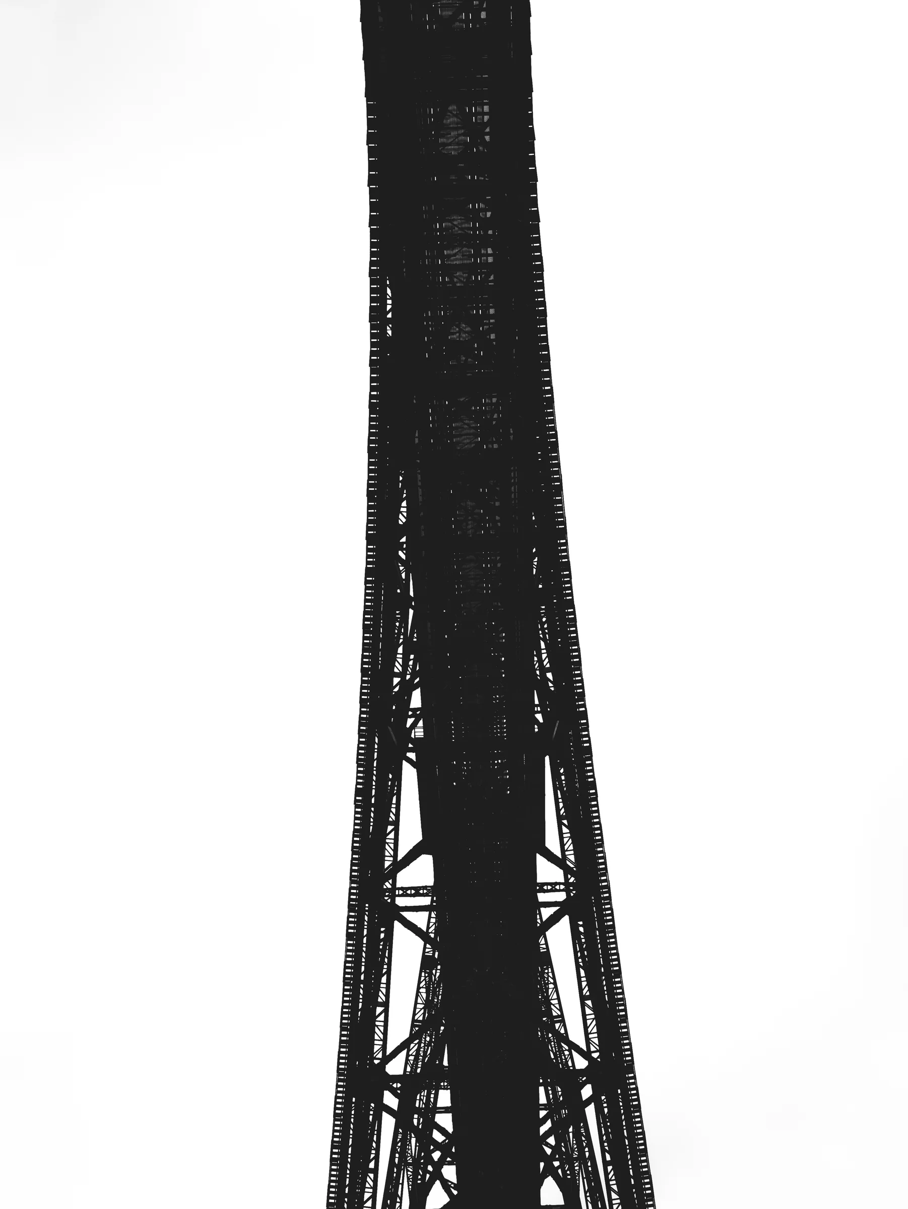 Pfeiler — Konstruktion vertikal, Schwarzweiß-Architekturfotografie von Emrach aus Aachen