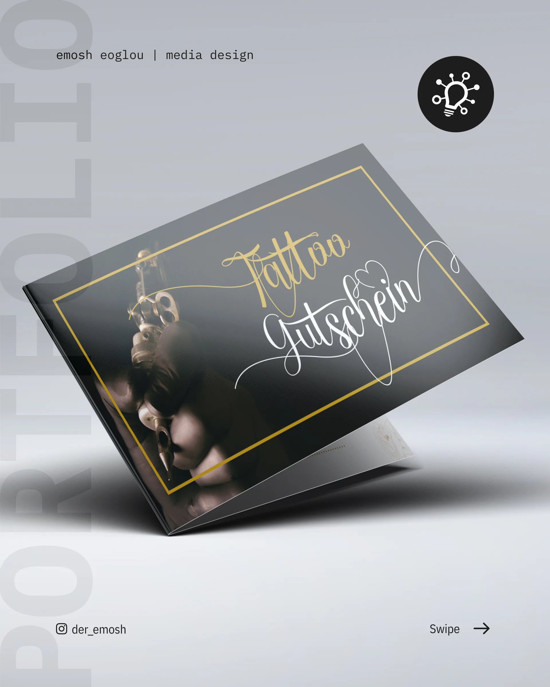 Gutschein & Tattoo-Ticket — NXT-LVL.INK, Branding & Design von Emrach aus Aachen