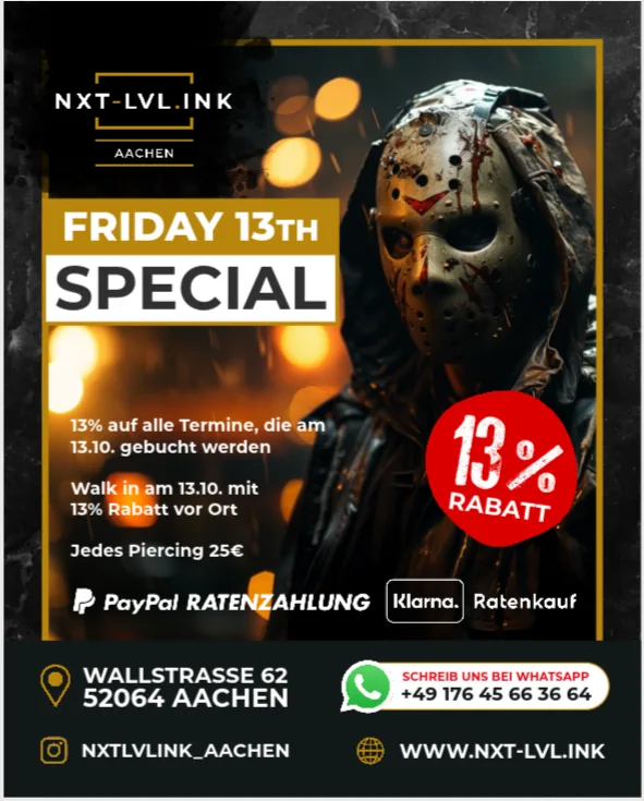Kampagne — Friday the 13th — NXT-LVL.INK, Branding & Design von Emrach aus Aachen