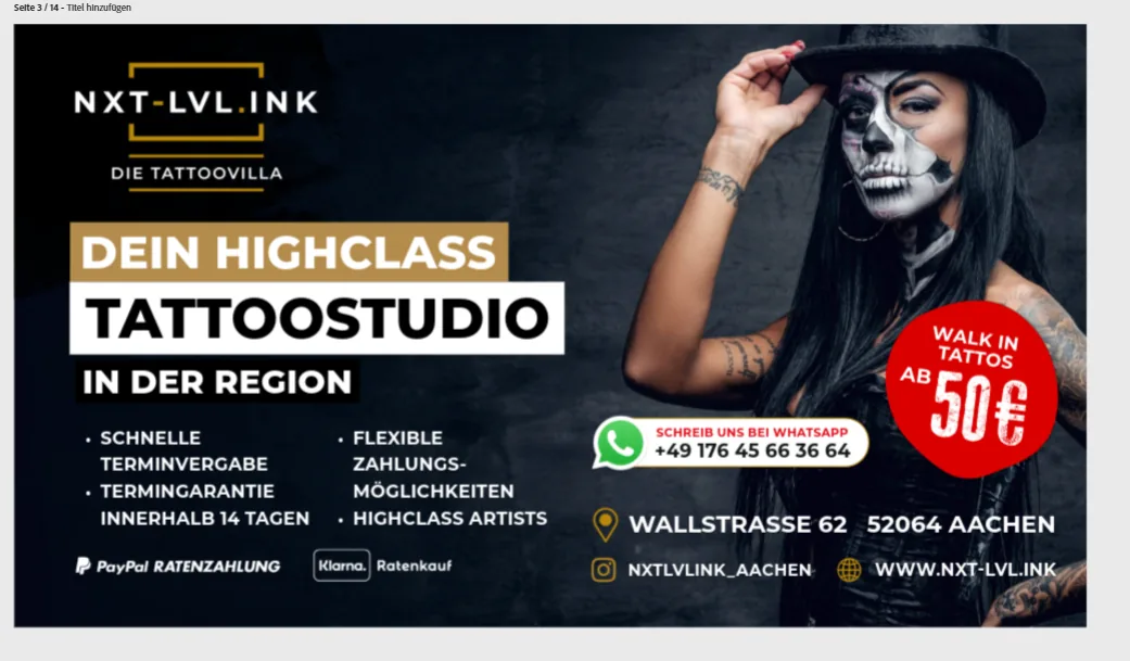 Kampagne — Highclass Studio — NXT-LVL.INK, Branding & Design von Emrach aus Aachen