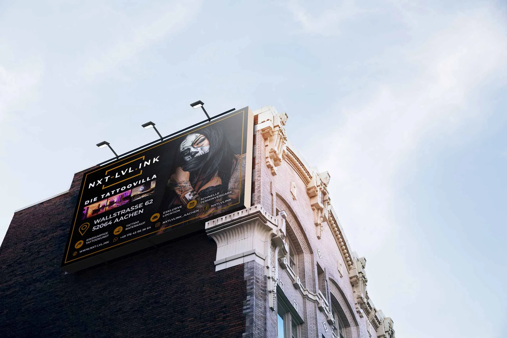 Out of Home — Werbetafel — NXT-LVL.INK, Branding & Design von Emrach aus Aachen