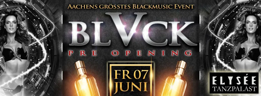 BLVCK Pre-Opening · Elysée Tanzpalast — Event-Banner, Design von Emrach aus Aachen