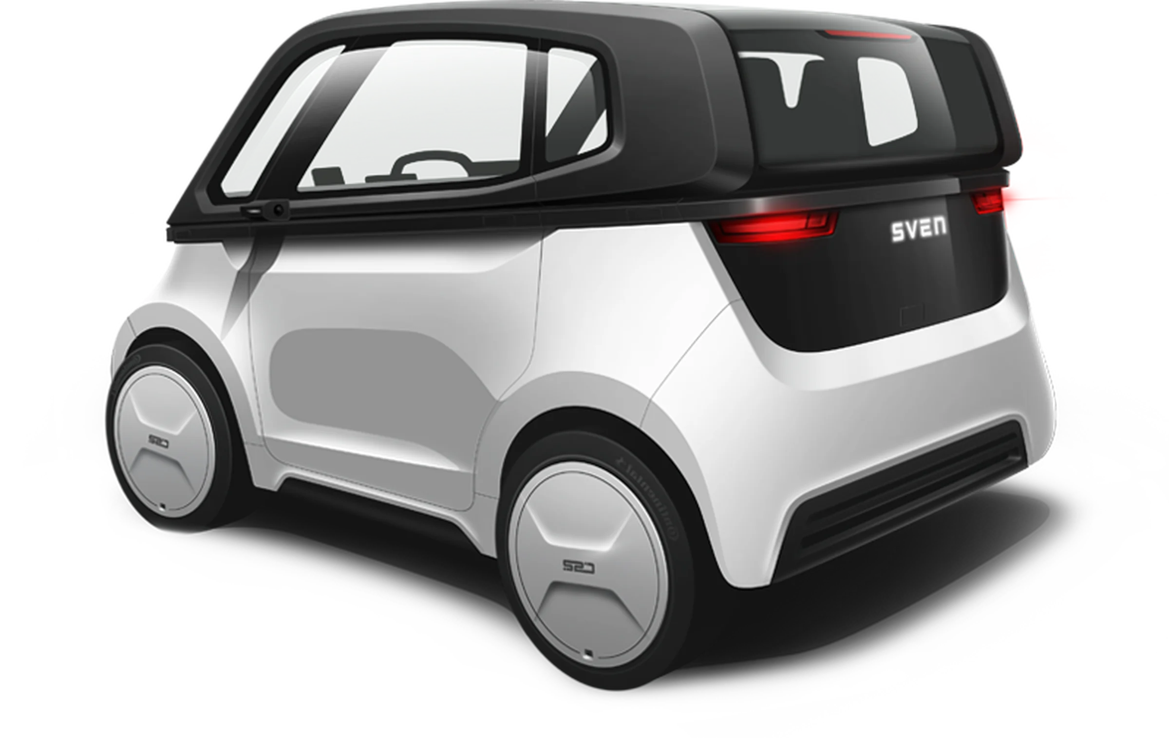 SVEN von Share2Drive — 3D-Render Rückansicht, alternative Komposition