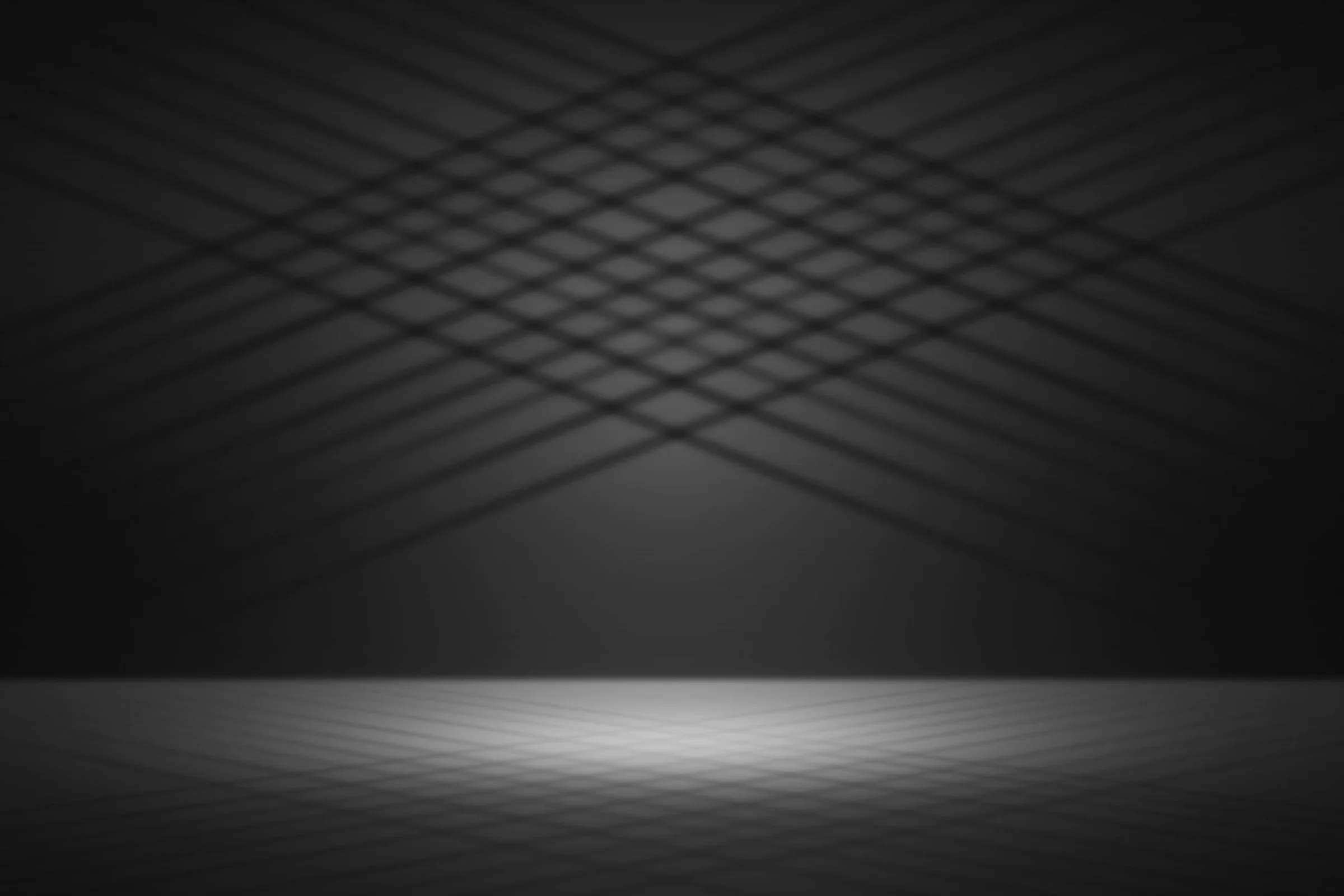 SVEN Showroom — leerer schwarzer Set-Hintergrund vor Auto-Compositing