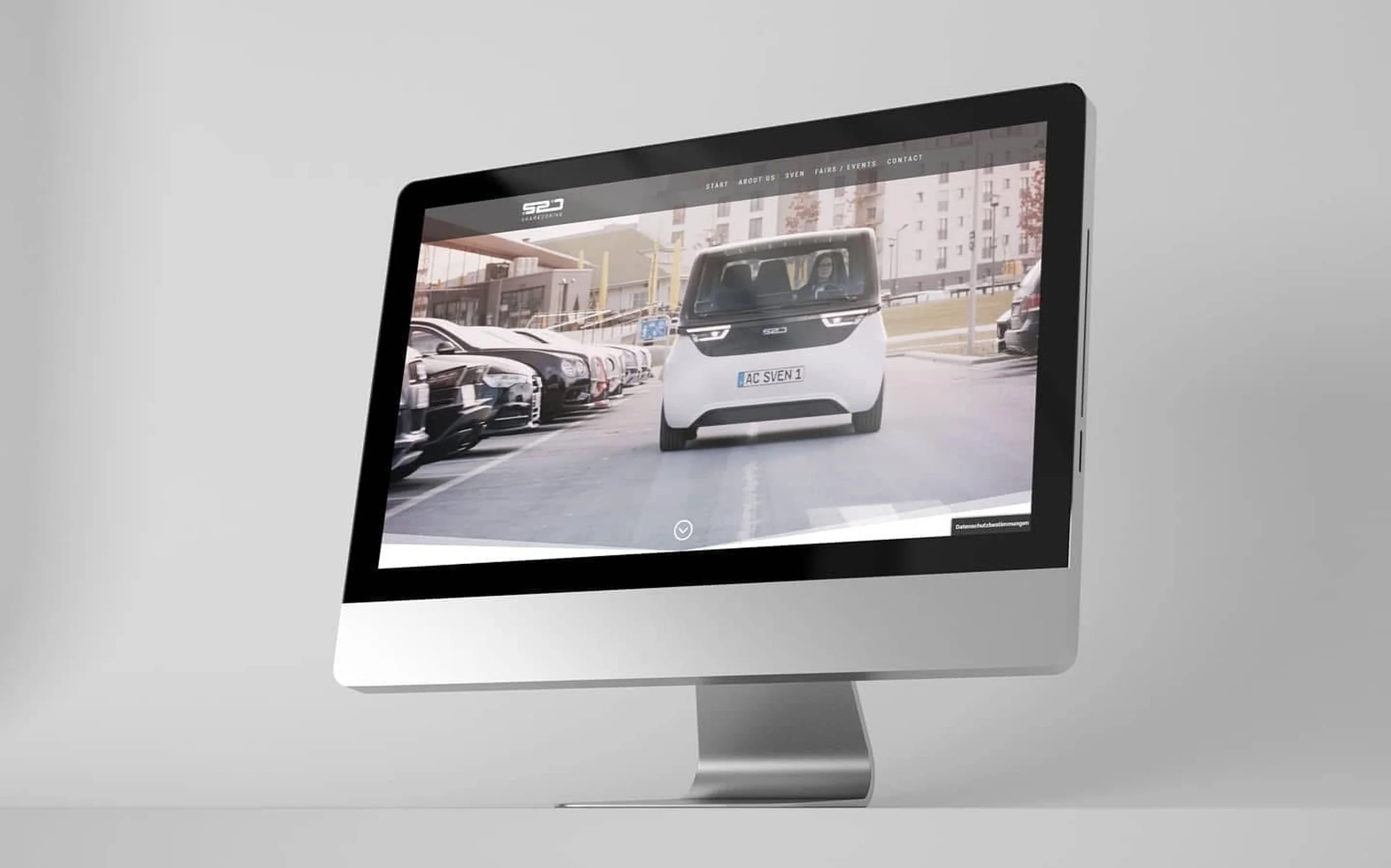 share2drive.de Webseite — iMac-Mockup, Final-Look