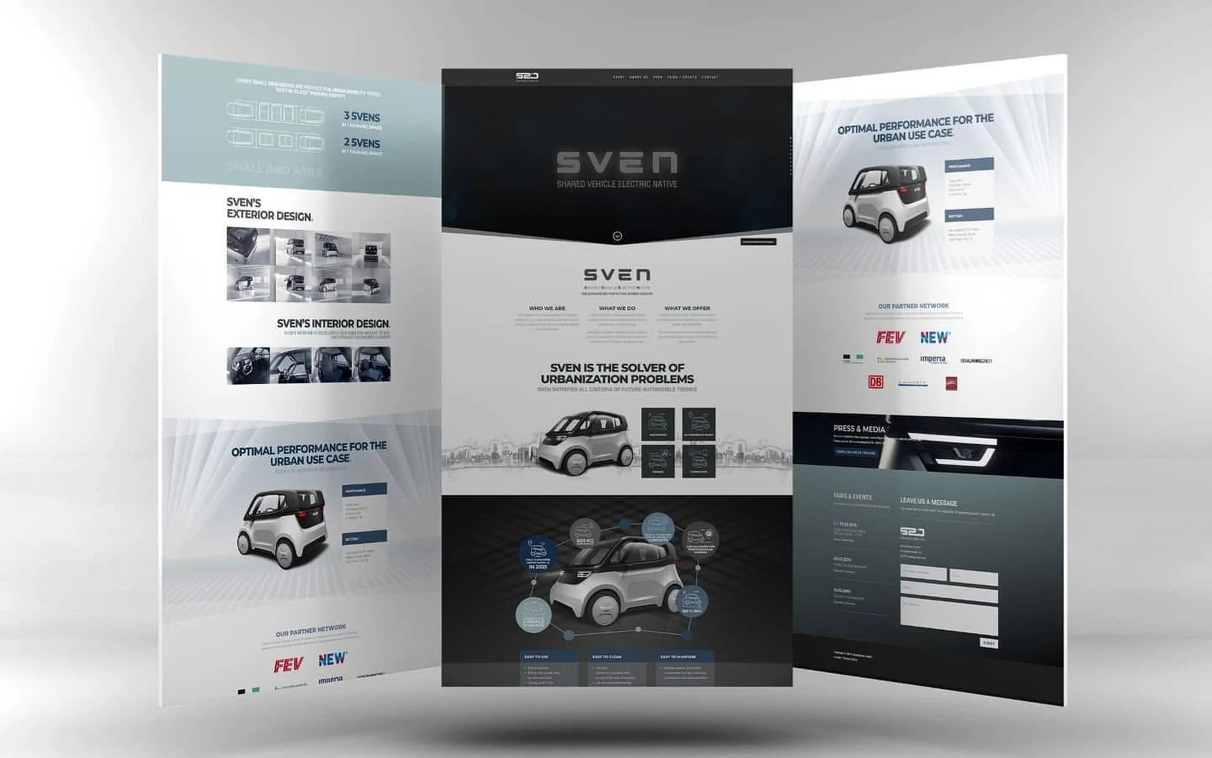 share2drive.de Webseite — Multi-Page-Layout-Übersicht
