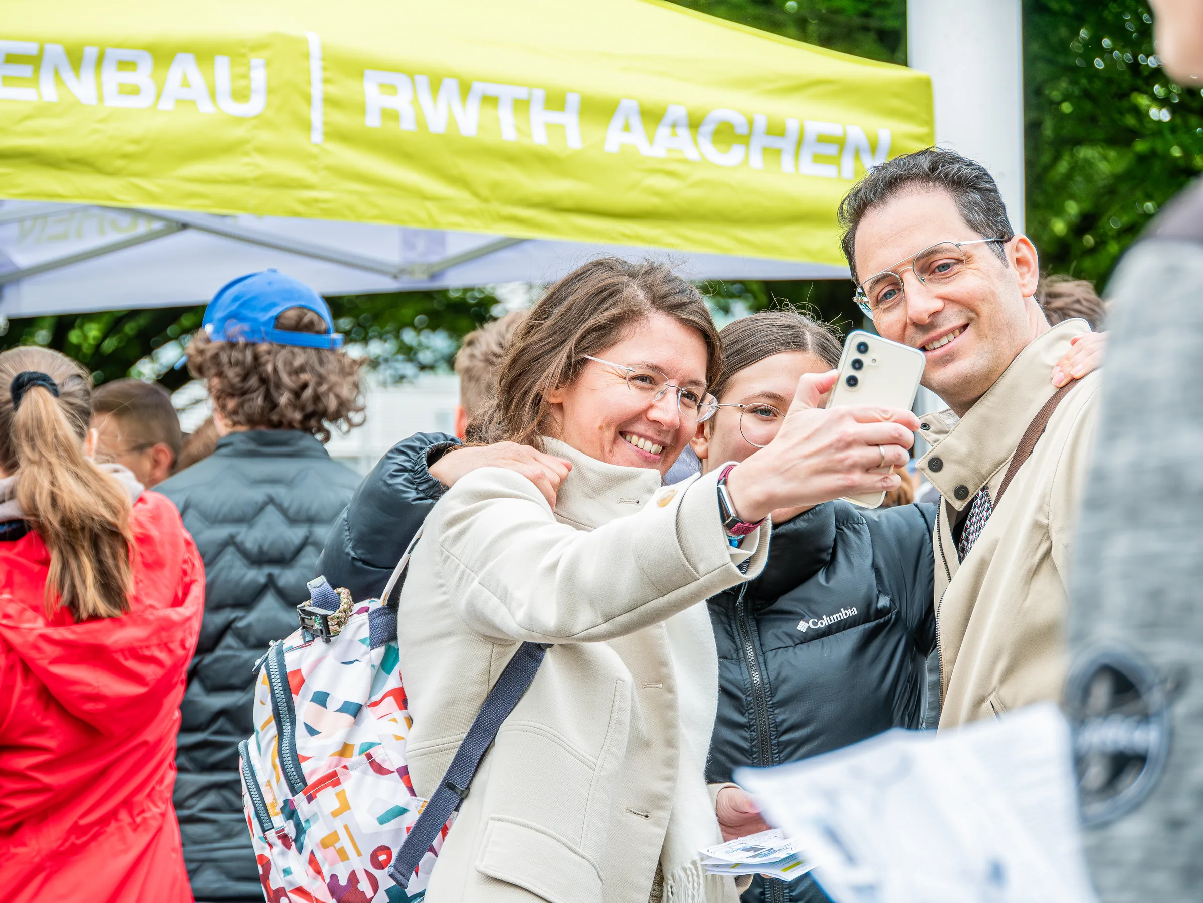 Am Stand beim Tag des Maschinenbaus 2025 an der RWTH Aachen — Event- und Reportagefotografie, Foto eoglou media design Aachen